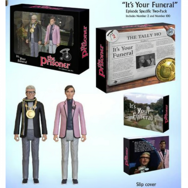 The Prisoner Official Action Figure It's Your Funeral Set